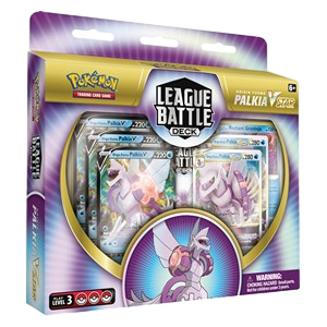 Frontansicht einer Pokemon Ur-Palkia VSTAR League Battle Deck in Deutsch