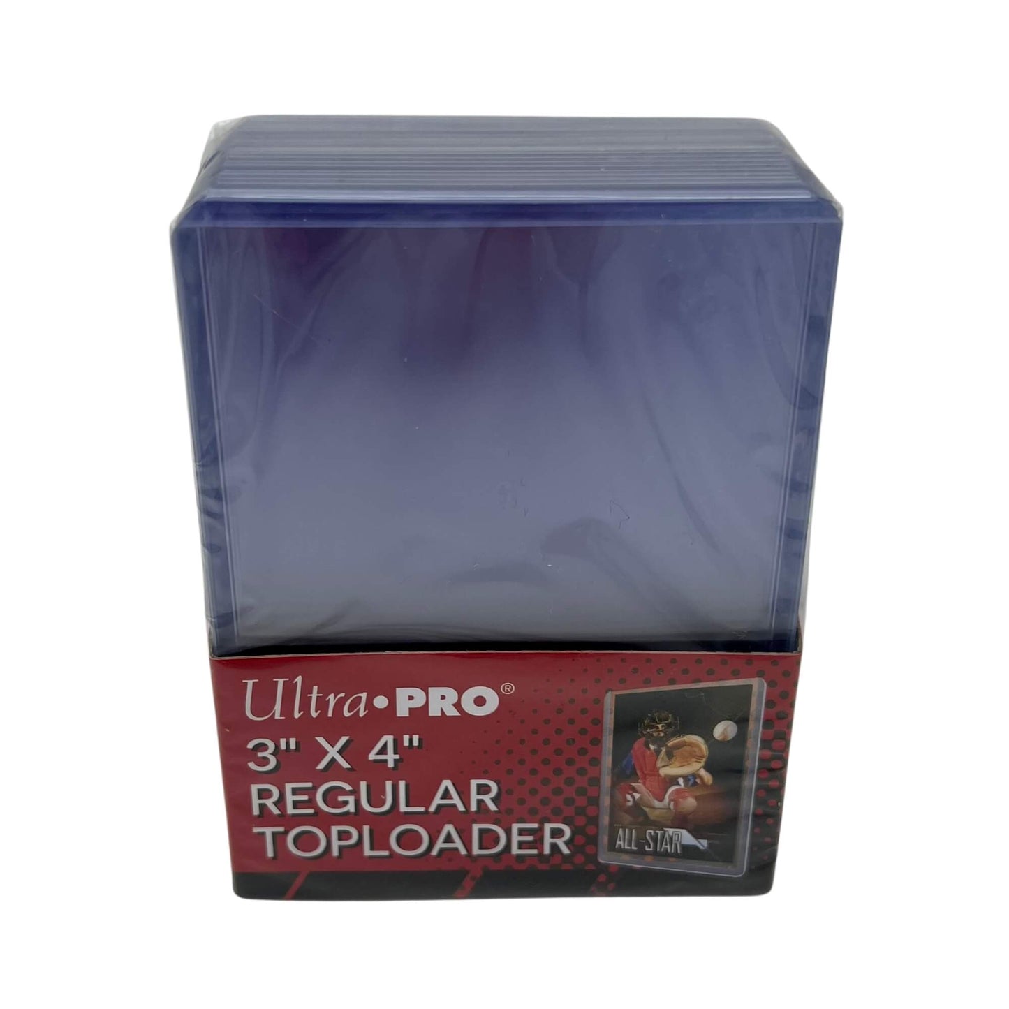 Frontansicht einer Packung Ultra Pro Toploader 25 Stück