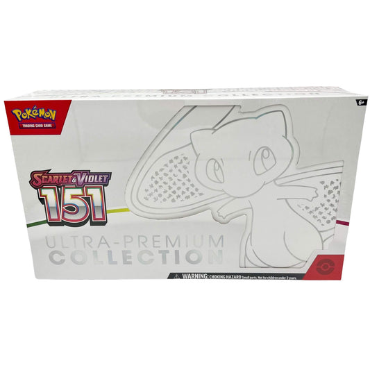 Frontansicht einer Pokemon Scarlet & Violet 151 Ultra Premium Collection Mew englisch