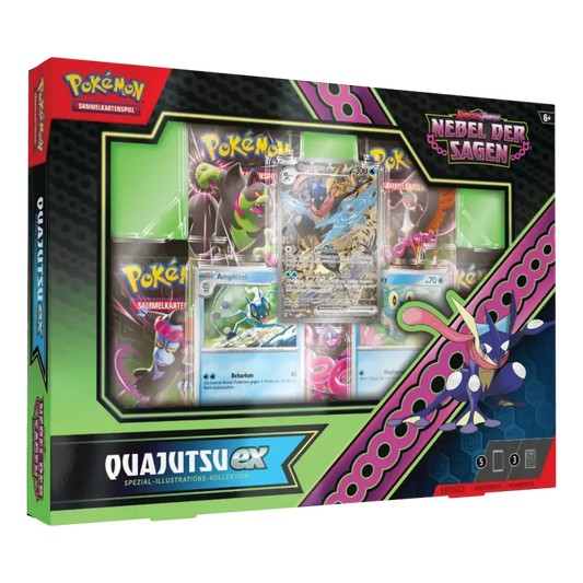 Frontansicht einer Pokemon Nebel der Sagen Quajutsu ex Spezial Illustrations Kollektion in deutsch