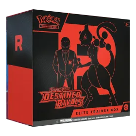 Frontansicht einer Pokemon Scarlet & Violet Destined Rivals Elite Trainer Box in englisch