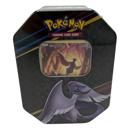 Frontansicht einer Pokemon Zenit der Könige Galar-Arktos Tin Box deutsch